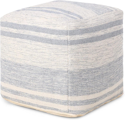 REDEARTH · Tufted Pouf Ottoman with Filler Textured Storage Cube Bean Bag Pouffe Footrest for