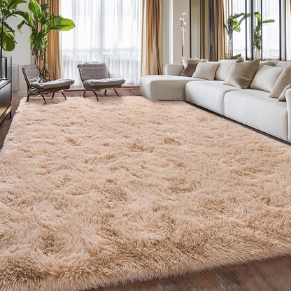 Rezutan Fluffy Rug for Living Room Bedroom,Soft Large Comfy Modern Shaggy Fuzzy Kids Rug for Living