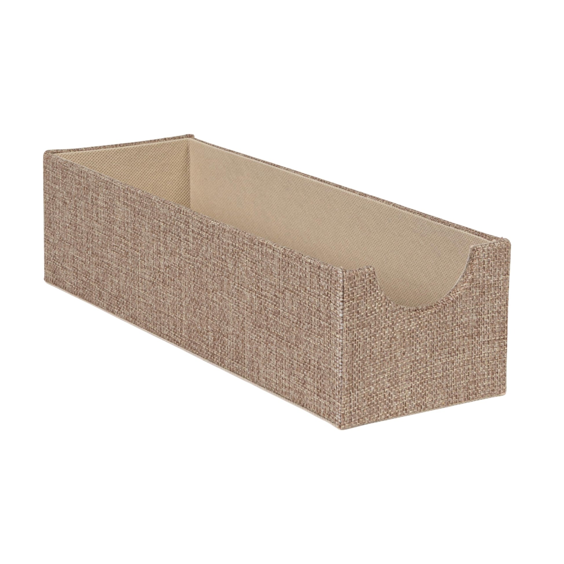 Household Essentials Brown 720-1 Deep Drawer Organizer Box for Storage | 12 in x 4 in x 3.13