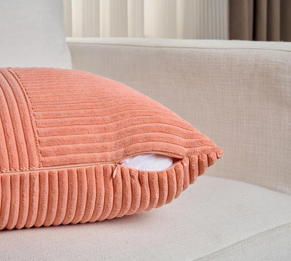 Fancy Homi 2 Packs Coral Samll Decorative Throw Pillow Covers 14x14 Inch with for Couch Bed Sofa