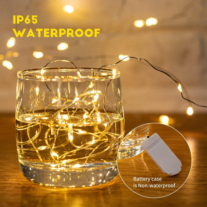 Brightown 24 Pack Fairy Lights Battery Operated String Lights - 7 ft 20 LED Mini String Lights