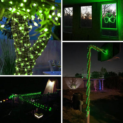 Solar String Lights Outdoor, 2-Pack 80FT 200 LED Solar Christmas Twinkle Lights Outside Waterproof