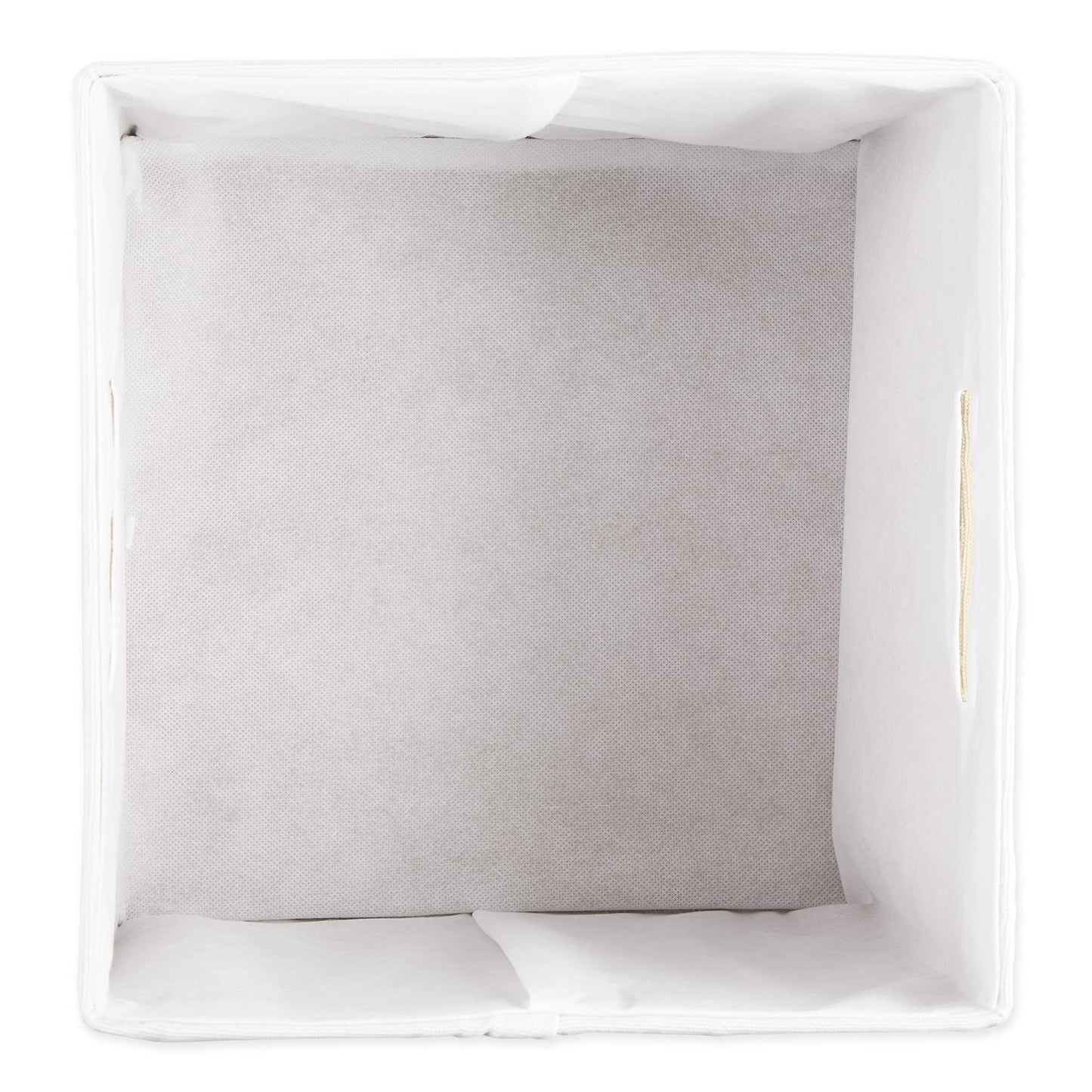 DII Polyester Cube Storage Collection Collapsible Hard Sided Bin, 13x13x13, Stone