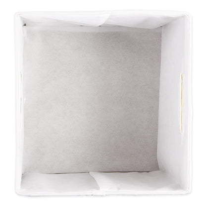 DII Polyester Cube Storage Collection Collapsible Hard Sided Bin, 13x13x13, Stone