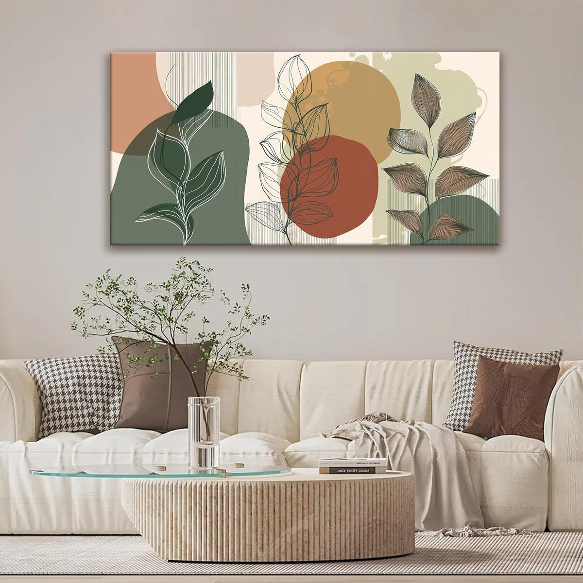 Tsomzxng Canvas Art Wall Decor Abstract Boho Wall Art For Living Room Modern Century Canvas Prints