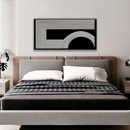 Abstract Wall Art Modern Canvas Art Wall Decor Minimalist Wall Art Geometric Line Canvas Artwork