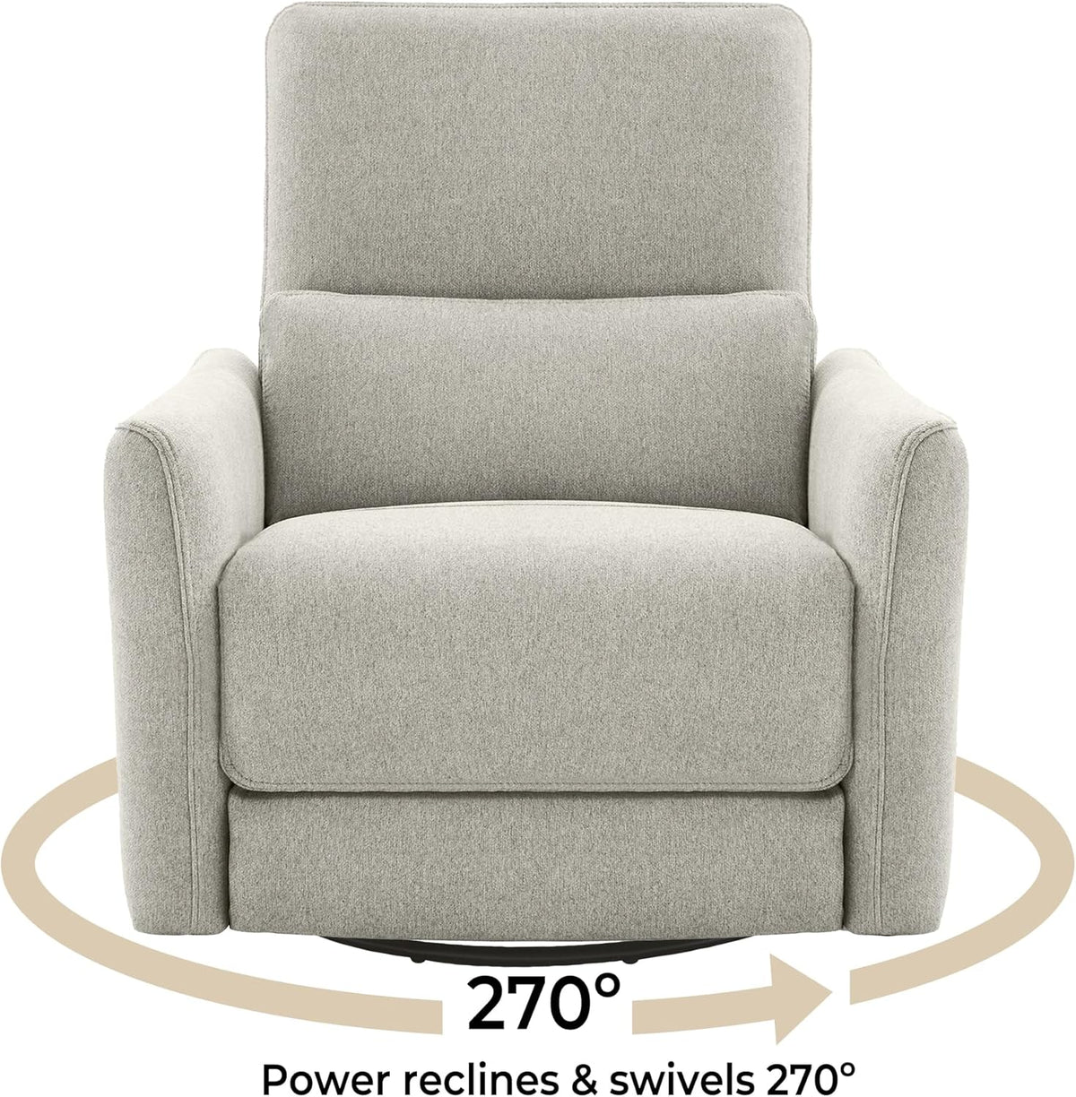 CHITA Power Recliner Chair Swivel Glider, FSC Certified Fabric Living Room Nursery Reclining Sofa