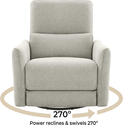 CHITA Power Recliner Chair Swivel Glider, FSC Certified Fabric Living Room Nursery Reclining Sofa