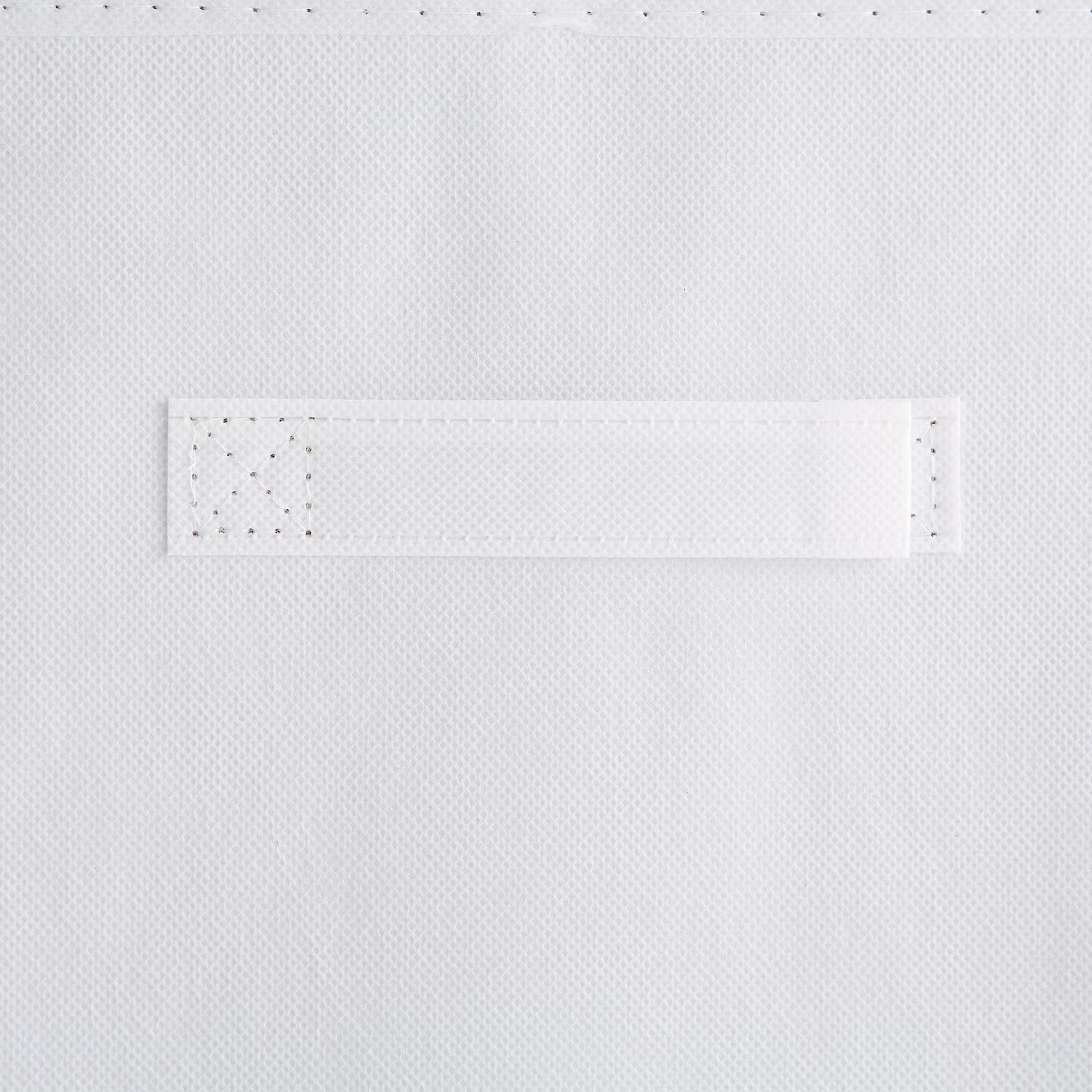 DII Collapsible Storage Organizer Bin, Small, 11" Cube, White, 4 Count