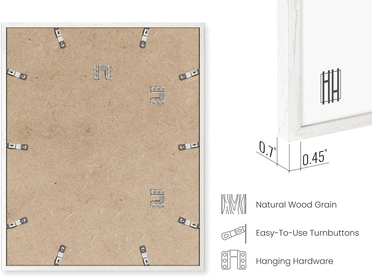 HAUS AND HUES 16x20 Frames Set of 3 - White Picture Pack Poster 16x20, Wall Frame Collage Decor 16