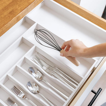 Premium Silverware, Flatware and Utensil Organizer for Kitchen Drawers, Food-Safe Contract Grade