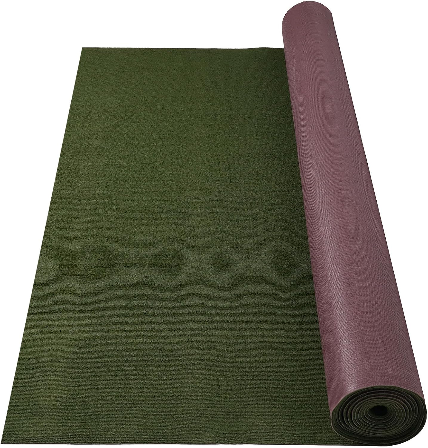 Marine Carpet,6 FT x 23 FT Olive Green Indoor Outdoor Carpet 0.2" Thick with Water-Proof TPE