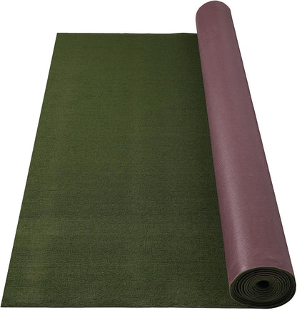 Marine Carpet,5 FT x 10 FT Olive Green Indoor Outdoor Carpet 0.2" Thick with Water-Proof TPE