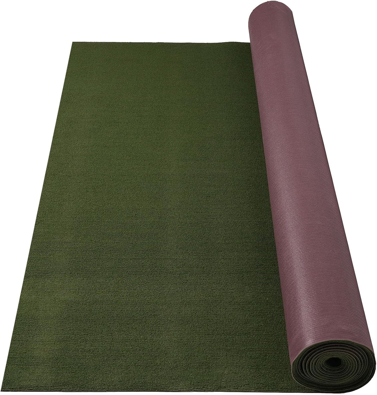 Marine Carpet,6 FT x 10 FT Olive Green Indoor Outdoor Carpet 0.2" Thick with Water-Proof TPE