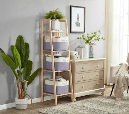 DECOMOMO Storage Bins Fabric Storage Baskets for Shelves, Linen Closet Organization Toys Nursery