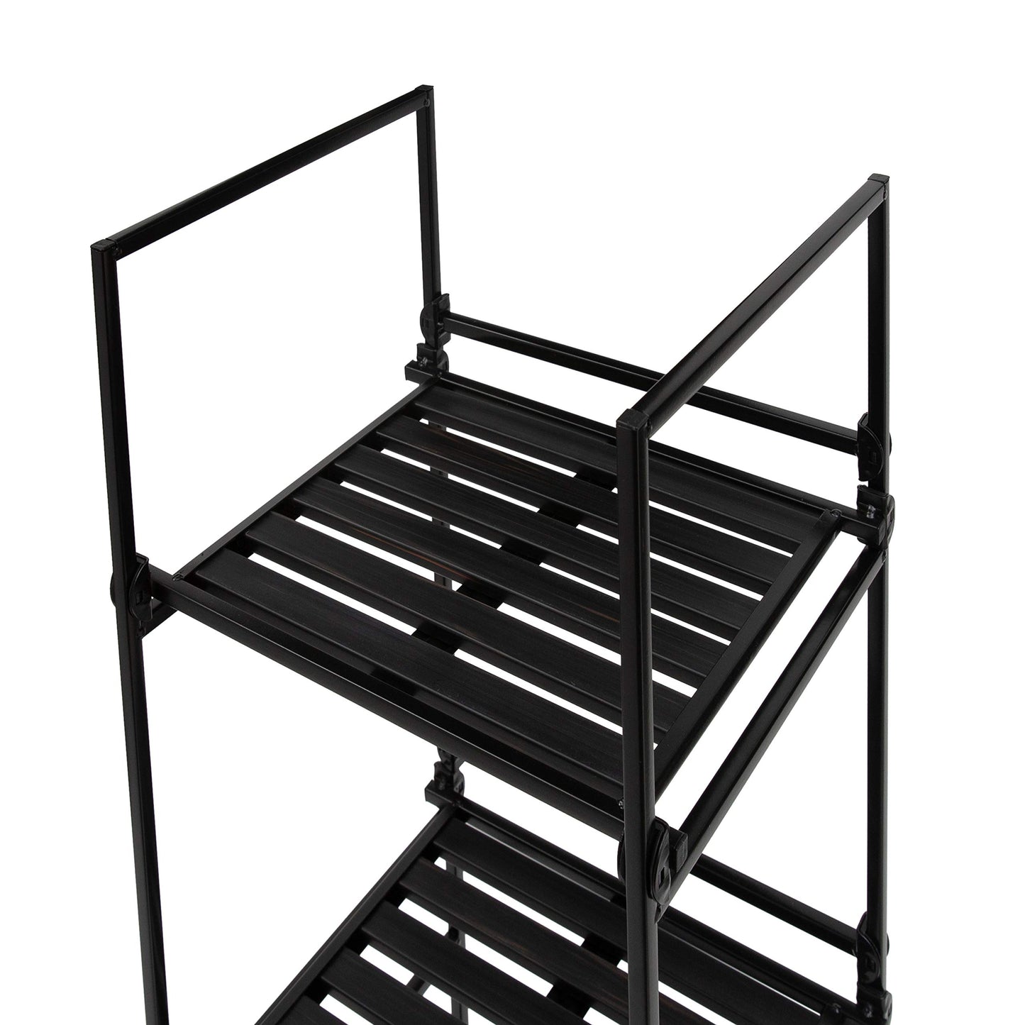 Organize It All 5 Tier Square Freestanding Shelf Unit for Bedroom, Bathroom, or Home Storage and