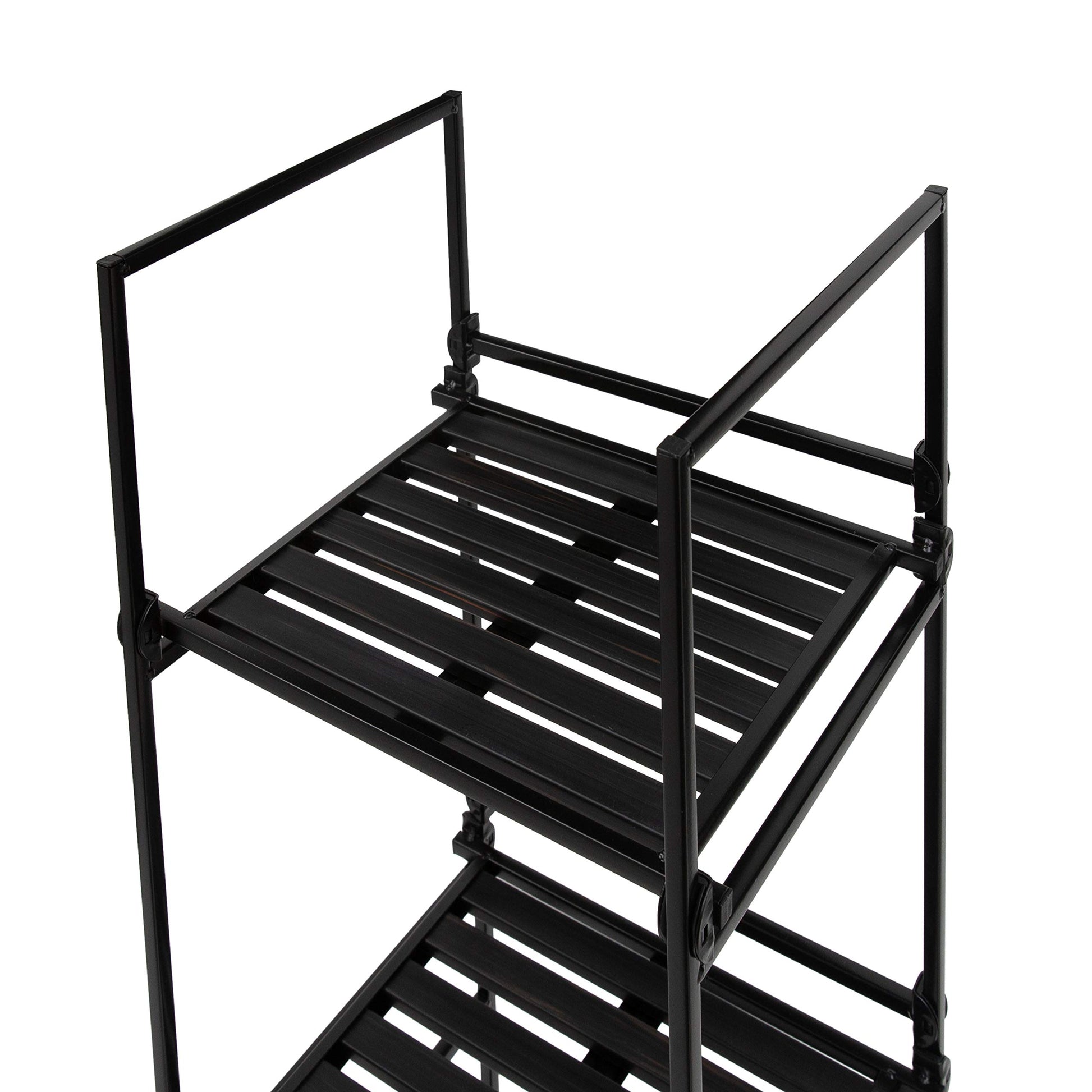 Organize It All 5 Tier Square Freestanding Shelf Unit for Bedroom, Bathroom, or Home Storage and