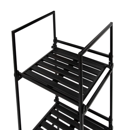 Organize It All 5 Tier Square Freestanding Shelf Unit for Bedroom, Bathroom, or Home Storage and