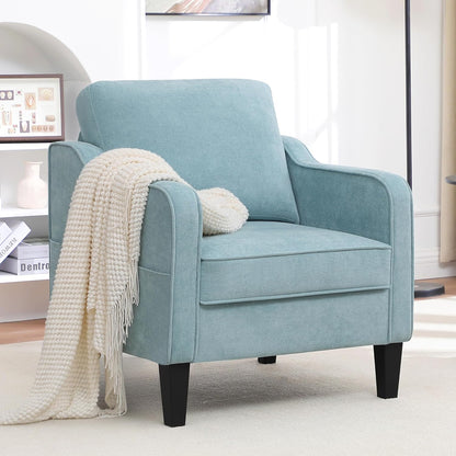 Accent Chair for Living Room, Mid Century Modern Reading Chair for Bedroom, Upholstered Armchair