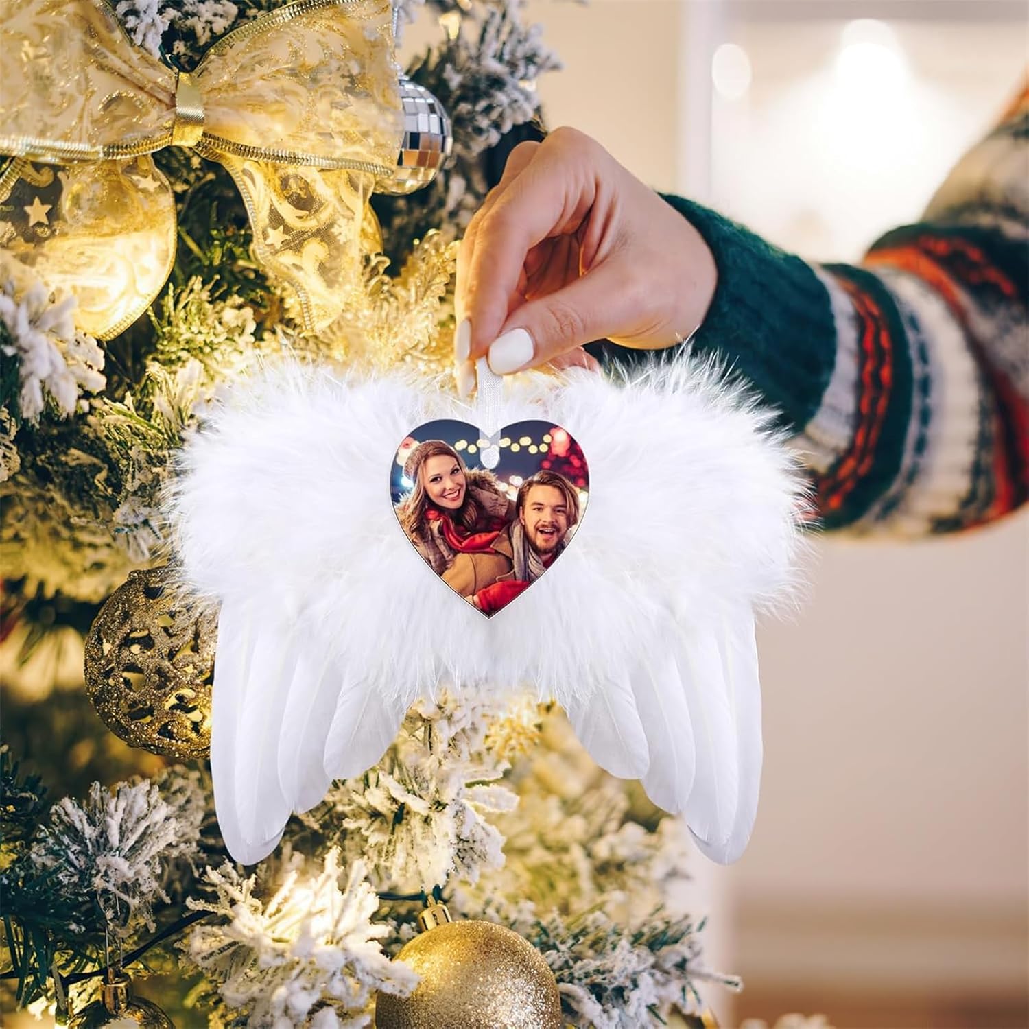 Personalized Christmas Ornaments 2024 Customized with Photo Text Ornament Keepsake Pet First