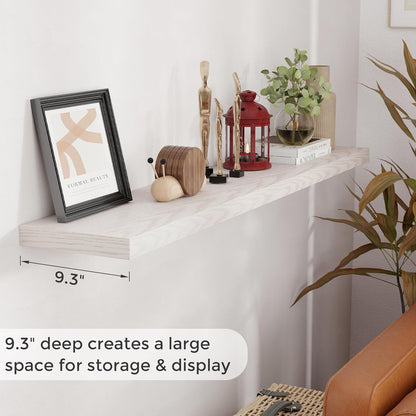 Floating Shelves 55 Inch Long, 55"W x 9"D Wall Shelf Invisible Bracket, 9 Inch Deep Floating Shelf