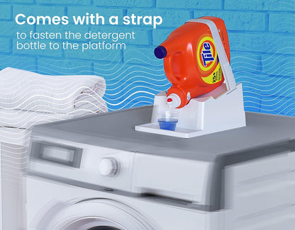 TidyFriend 3 Pack Liquid Laundry Detergent Holder Stand with Drip Tray & Rubber-Grip Feet, Stand