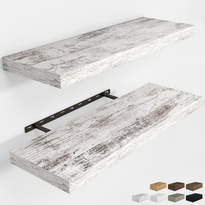 RICHFOCUS 36Inch Floating Shelves for Wall 2 Pack Shelves for Bedroom|Kitchen|Bathroom Wall Mounted