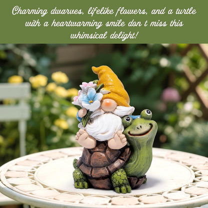 Hodao Spring Garden Gnome Decoration Flower Animal Ornaments Decor Gifts Spring Gnomes for Garden