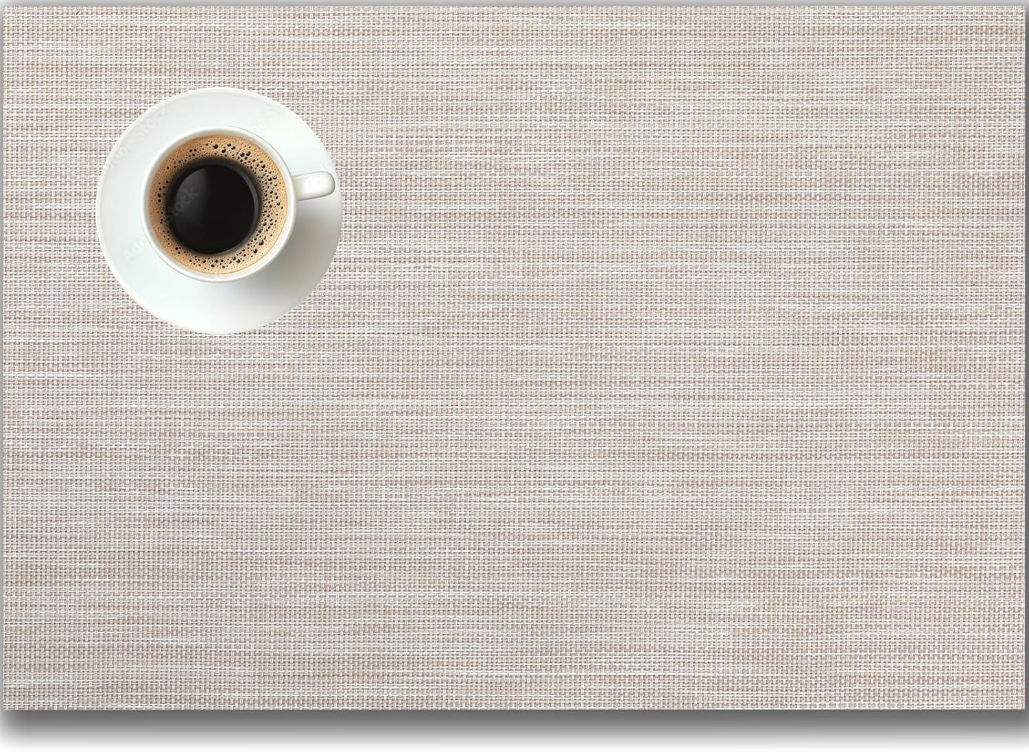 Placemats Set of 8 - Easy Clean Woven Vinyl Placemats for Dining Table, Indoor/Outdoor Place Mats