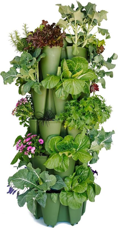 Greenstalk Patented Large 5 Tier Vertical Garden Planter with Patented Internal Watering System