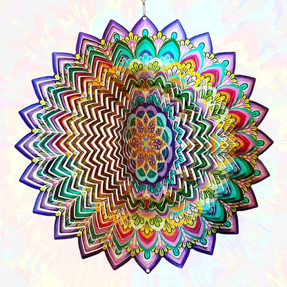 Wind Spinners Outdoor Mandala Lucky Clover,Wind Spinner Lucky Gifts for