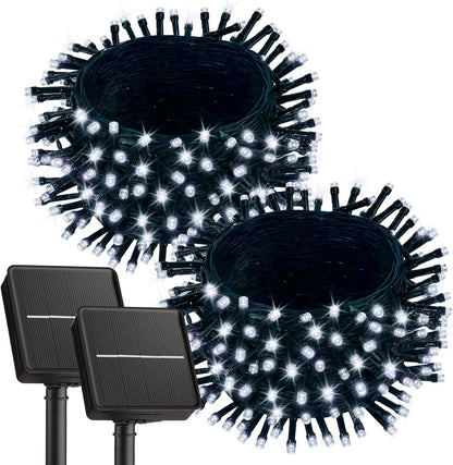 Brightown 2 Pack Solar String Lights for Outside, Each 46Ft 120 LED Solar String Lights Outdoor