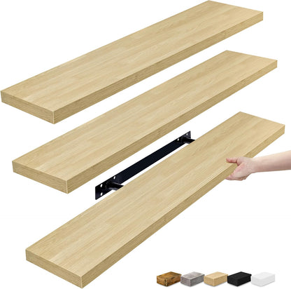 Sorbus Floating Shelves for Wall - 35 Inch Long Bathroom Shelves, Wall Decor for Bedroom, Kitchen