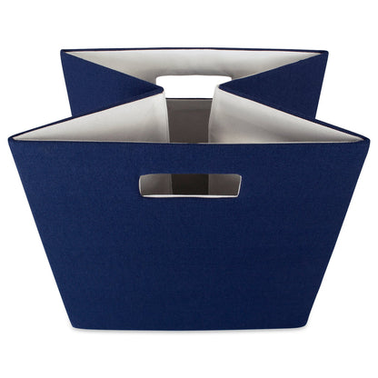 DII Fabric Storage Cube Organizer Bin 13x13x13 Foldable, Blue
