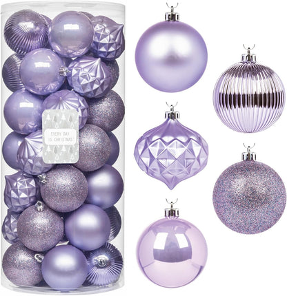 Every Day is Christmas Ornaments, Shatterproof Christmas Tree Ornament Set, Christmas Balls