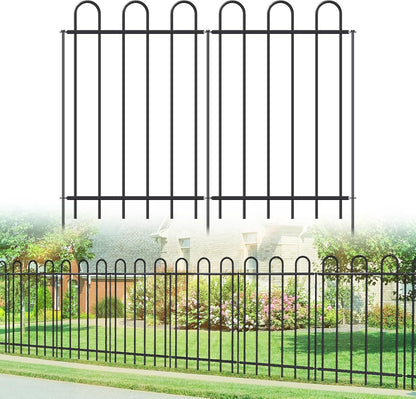 Metal Garden Fence 36 in H x 12 ft L, No dig Garden Border Yard Fencing, Dog Fence Outdoor