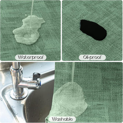 Romanstile Reversible Vinyl Placemats Set of 4, Faux Leather 100% Waterproof Oil-proof Wipeable