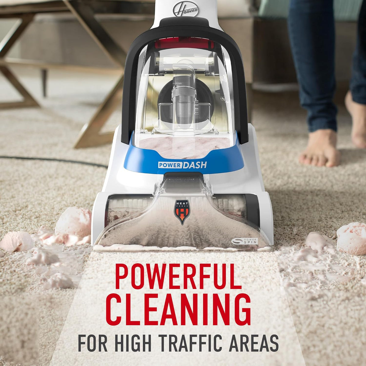 Hoover PowerDash Pet Compact Carpet Cleaner Machine, Lightweight Carpet Shampooer Machine, Pair