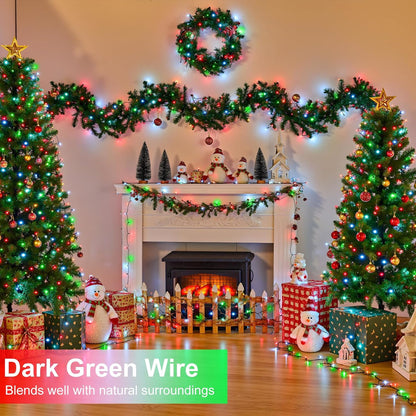 66FT 200 LED Christmas Lights Outdoor, Christmas Tree Lights with 8 Modes Waterproof, Plug in