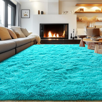 Rezutan Soft Fluffy Rug for Living Room Bedroom,Comfy Modern Large Shaggy Fuzzy for Kids Rug, Plush