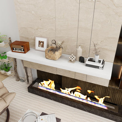 Fun Memories White Floating Shelves 55 Inch Long, 12 Inch Deep Floating Shelves for Wall, 55 x 12