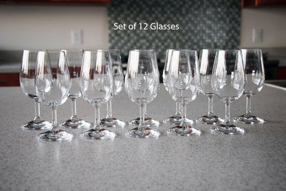 Architectural Digest 2022 Best Glass, Set of 12 European, Lead-Free Crystalline INAO Wine Tasting