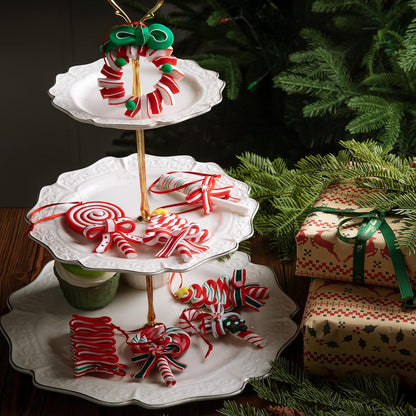 codree 8 PCS Christmas Hanging Lollipop Ornaments- Candy Ornaments for Christmas Tree- Candies