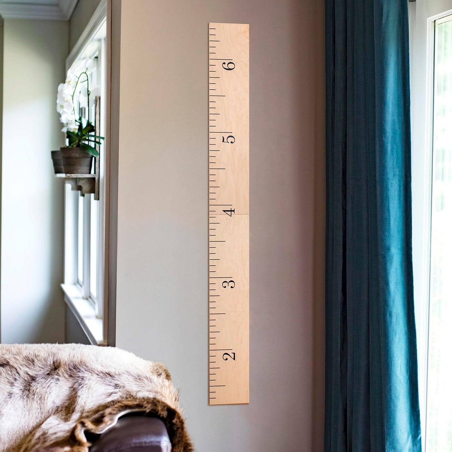 Wooden Growth Chart – Kids Height Chart, Wall Measurement for Kids, Height Chart for Wall, Growth