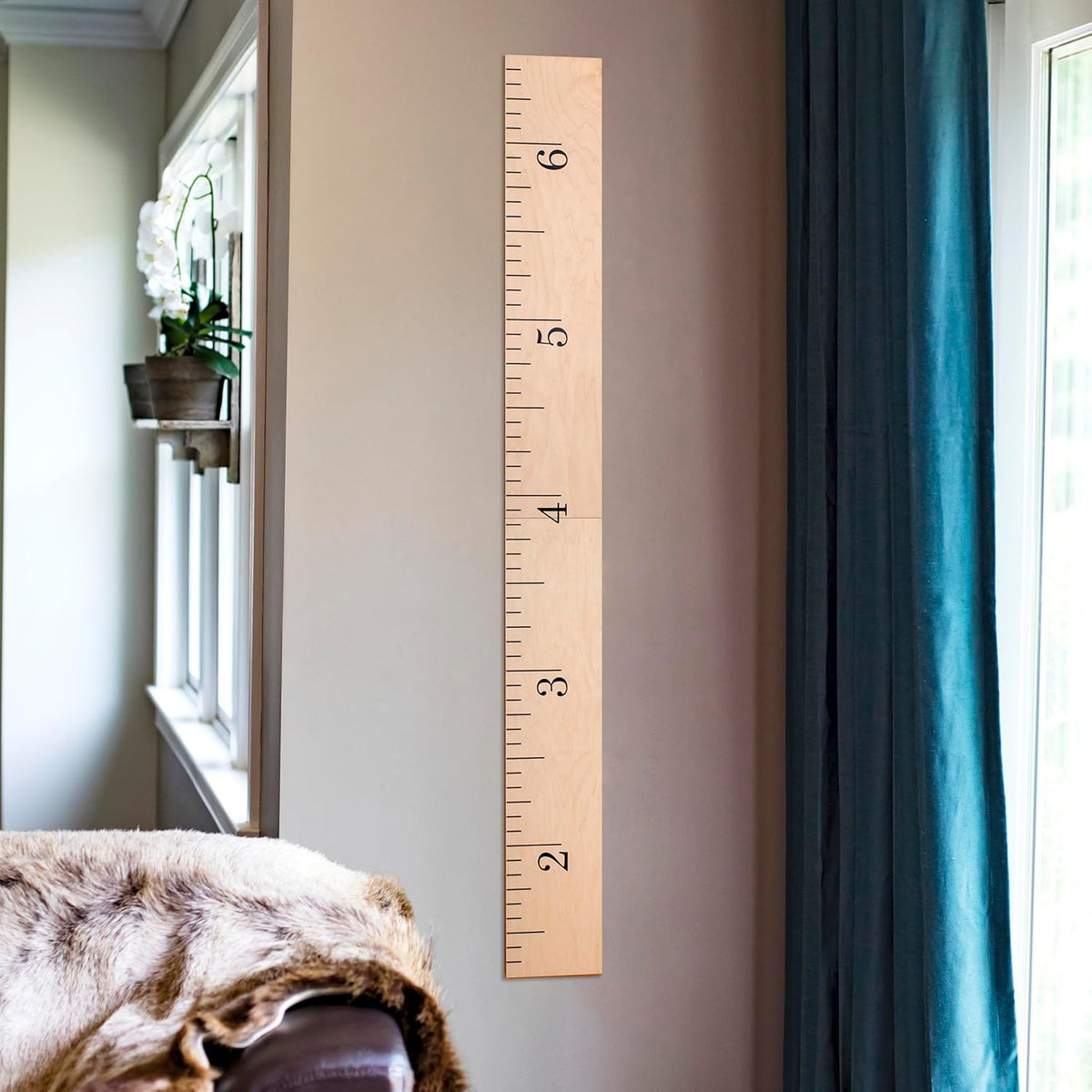 Wooden Growth Chart – Kids Height Chart, Wall Measurement for Kids, Height Chart for Wall, Growth