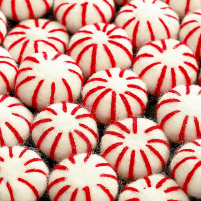 36 Pcs Felt Peppermint Decoration Christmas Wool Peppermints Christmas Arts Crafts Supplies, DIY