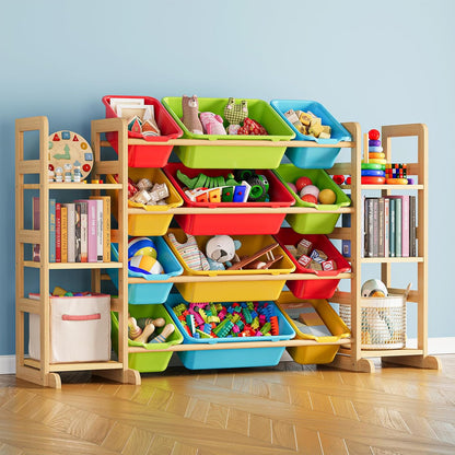SpaceAid Toy Storage Organizer with 6 Shelves and 12 Bins, Toy Organizers Storage Bookshelf, Kids