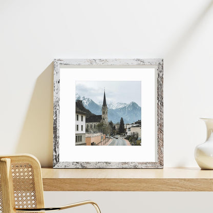 Vittanly 12x12 Picture Frames Set of 9, Shatter Resistant Plexiglass, Display 8x8 Pictures with Mat