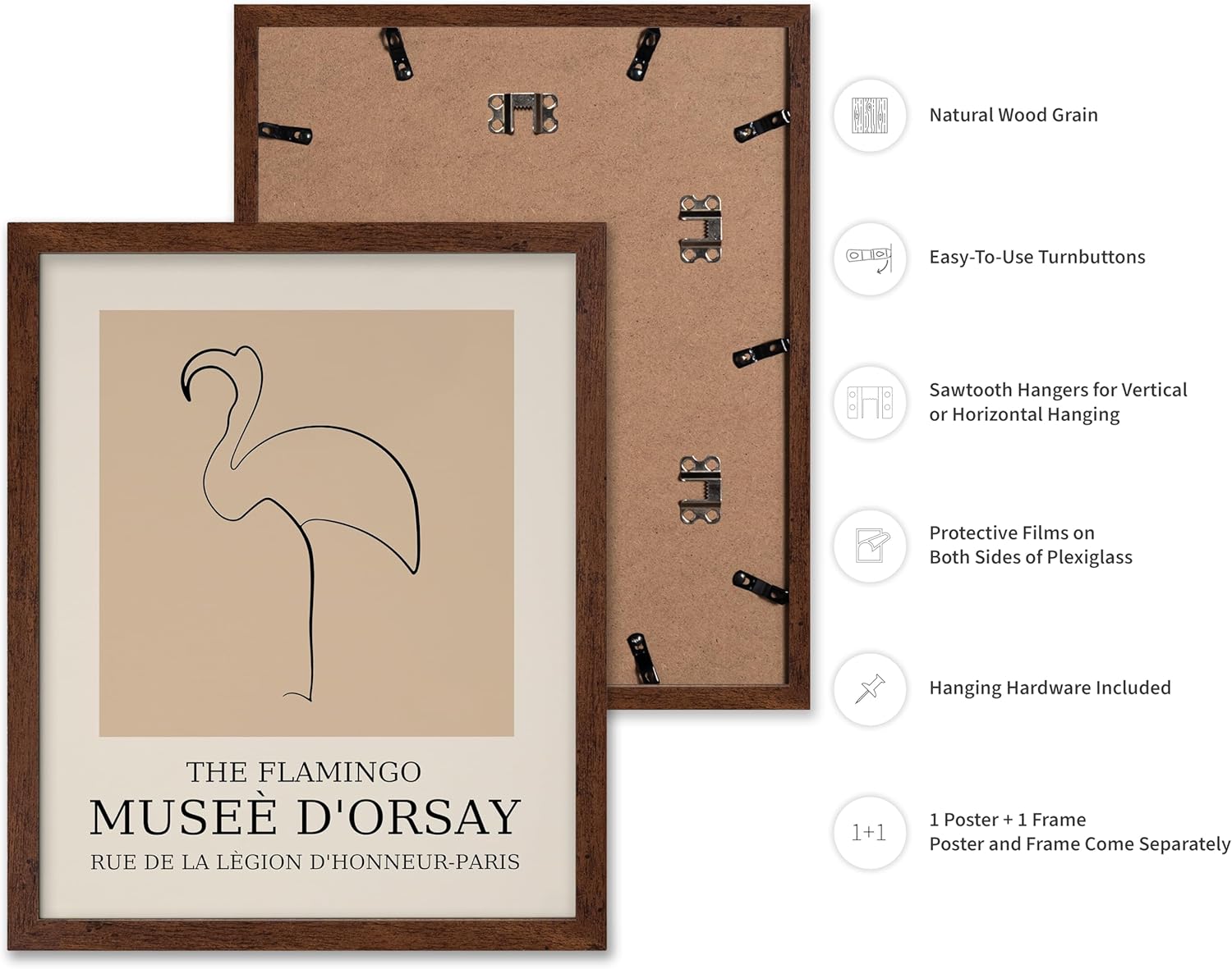 Poster Master Vintage Poster - Retro Minimalist Print - Gift for Artist, Housewarming - Flamingo