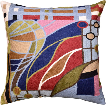 Hundertwasser Modern Pillow Cover Contemporary Pillowcase Accent Outdoor Pillows Abstract Couch